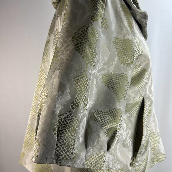 Samuel Dong Reptile Print Cropped Jacket Sz L - Picture 5 of 8